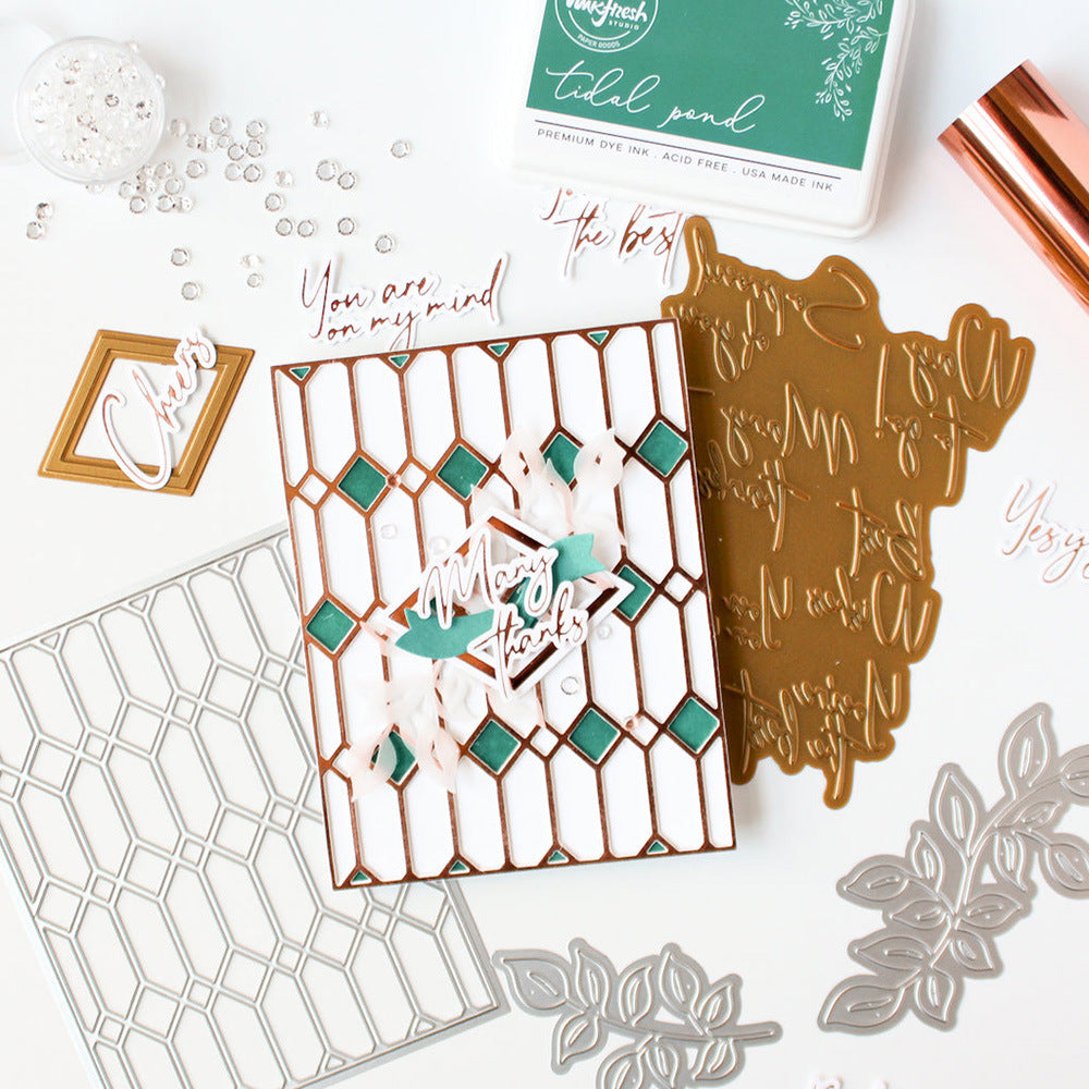 Geometric Hollow Background Board Cutting Dies