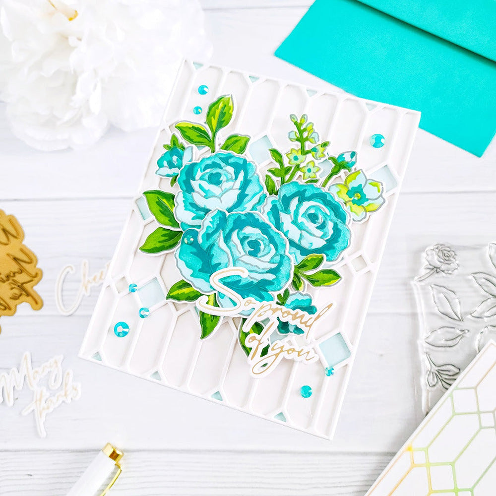 Geometric Hollow Background Board Cutting Dies