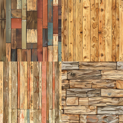 24PCS 6" Plank Scrapbook Paper & Cardstock