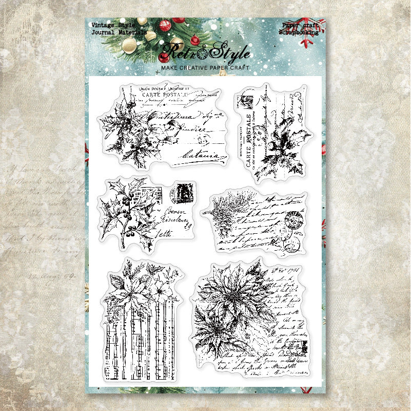 Christmas Theme DIY Decorative Journal Clear Stamps