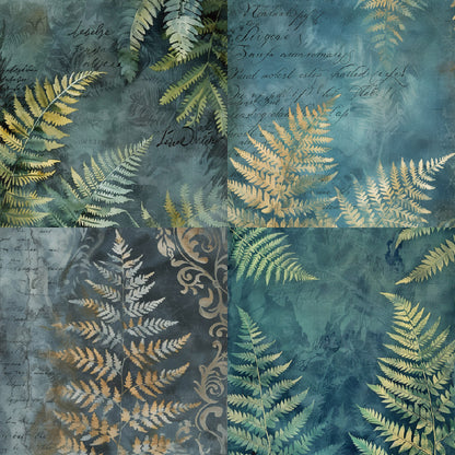 24PCS 6" Mossy Scrapbook Paper & Cardstock