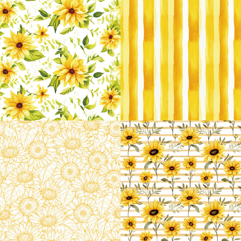 24PCS 6" Flower In The Sunshine Scrapbook Paper & Cardstock