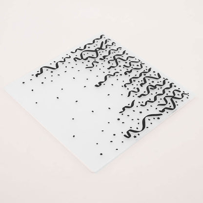 Wave Pattern Plastic Embossing Folder