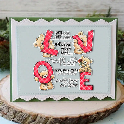 Valentine's Day Theme Dies & Stamps Set