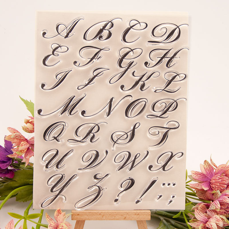 Personalized Letters Clear Stamps