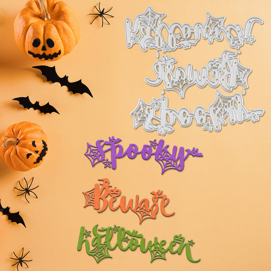 Halloween Words Metal Cutting Dies