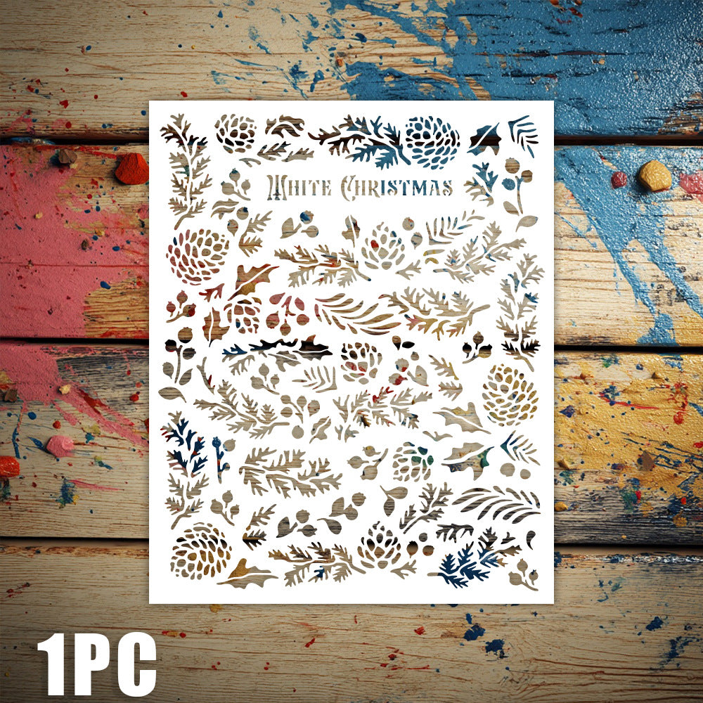 Pine Cone Pattern DIY Painting Hollow Stencil
