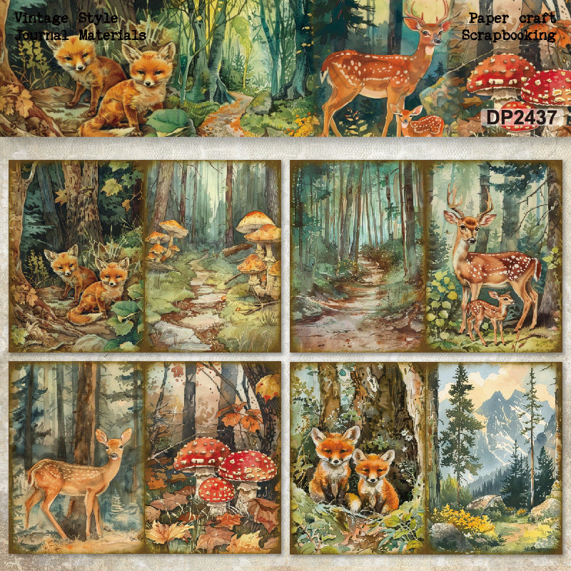 A5 Jungle Animals DIY Scrapbook Paper