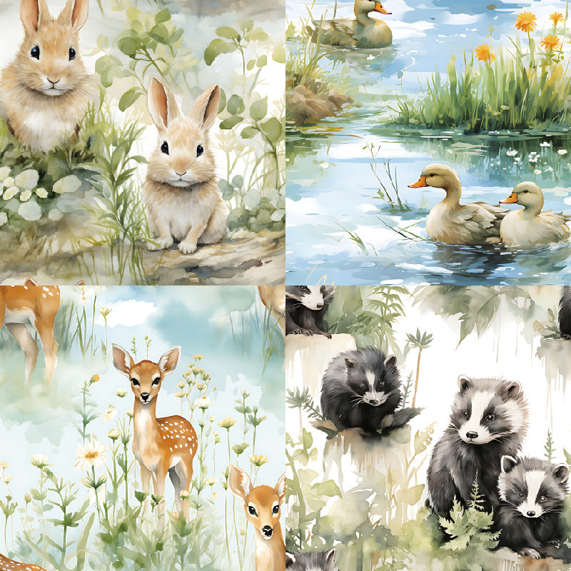 24PCS 6" Zoetic Scrapbook Paper & Cardstock