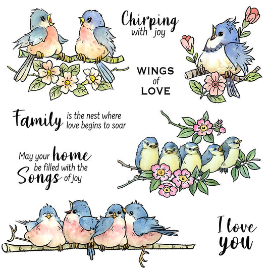 Birds On The Branch Dies & Stamps Set