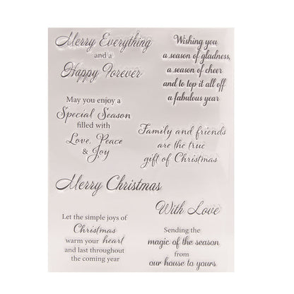 Christmas Greetings Clear Stamps