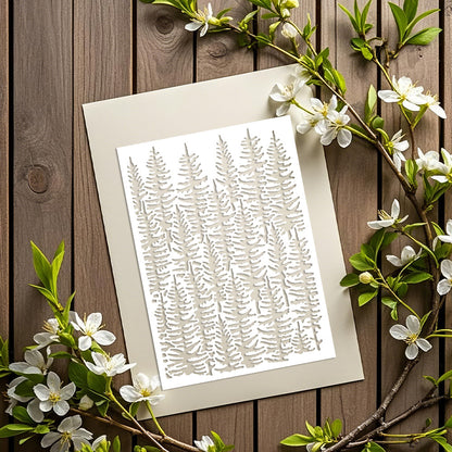 Woods Background DIY Painting Hollow Stencil