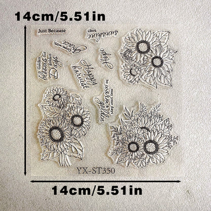 Beautiful Sunflower Dies & Stamps Set