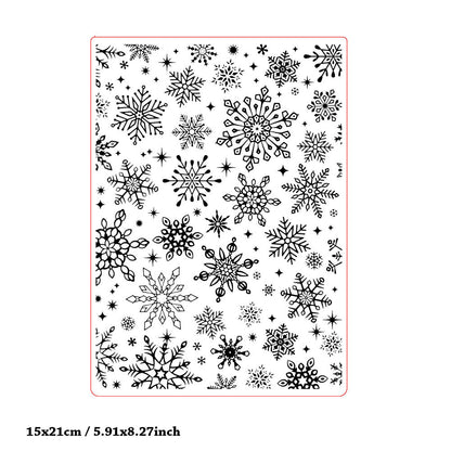 Snowflake Pattern Plastic Embossing Folder