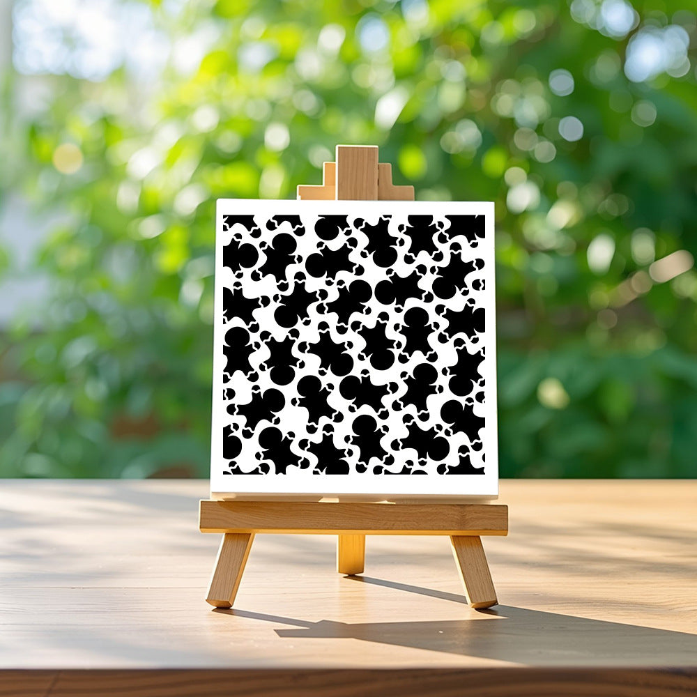 Gingerbread Man Pattern DIY Painting Hollow Stencil