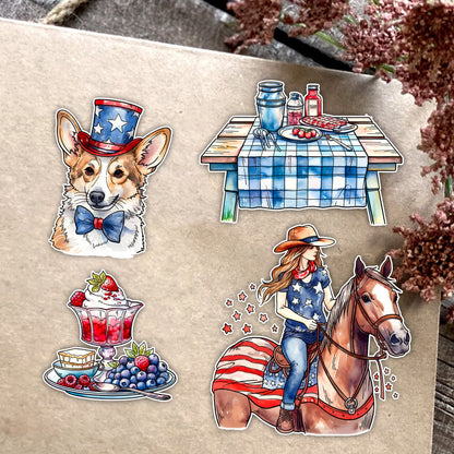 Independence Day Theme Clear Stamps