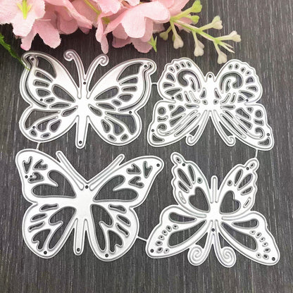 4 Pcs Butterflies Cutting Dies