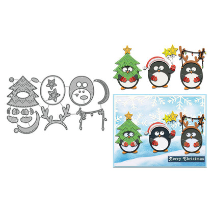 Christmas Penguins Metal Cutting Dies