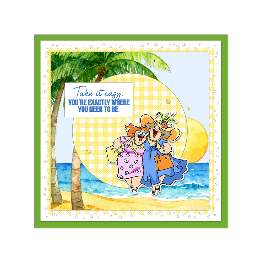 Women on Vacation Dies & Stamps Set