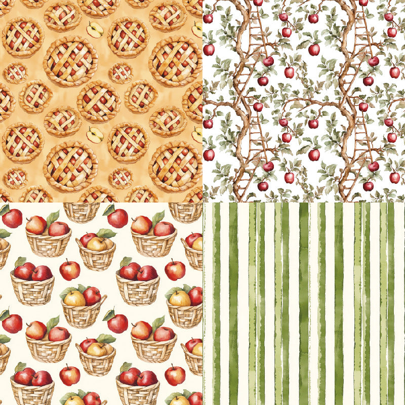 24PCS 6" Basket Scrapbook Paper & Cardstock