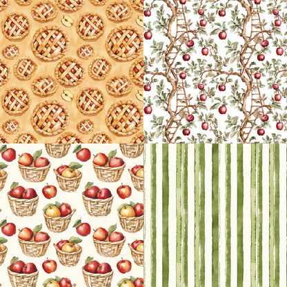 24PCS 6" Basket Scrapbook Paper & Cardstock