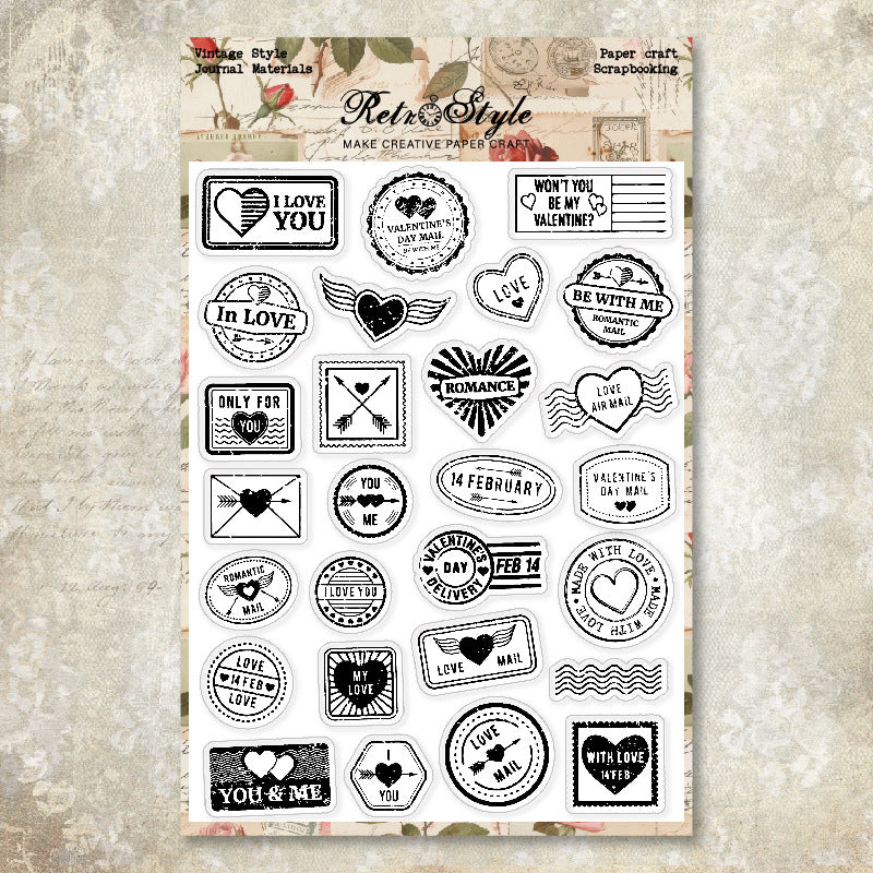 Decorative Background DIY Scrapbook Clear Stamps