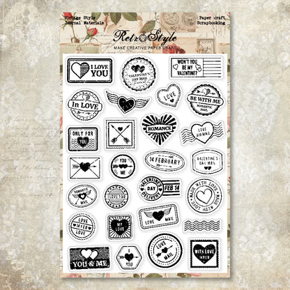 Decorative Background DIY Scrapbook Clear Stamps