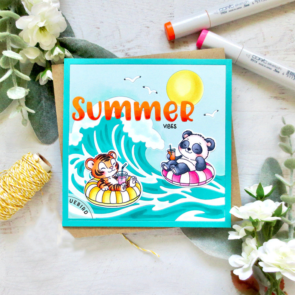 "Hello Summer" Words Metal Cutting Dies