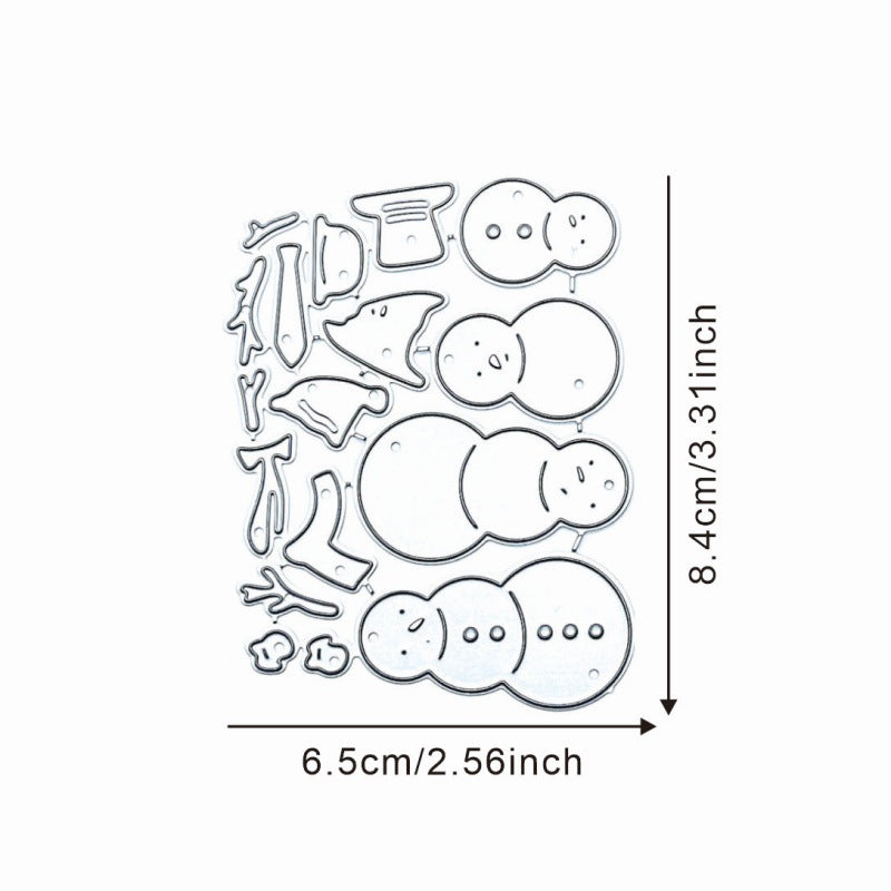 Winter Snowman Metal Cutting Dies