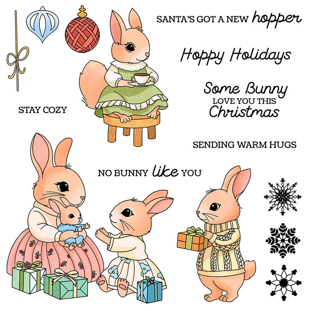 The Rabbits' Family Dies & Stamps Set