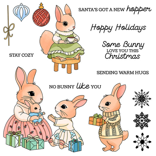The Rabbits' Family Dies & Stamps Set