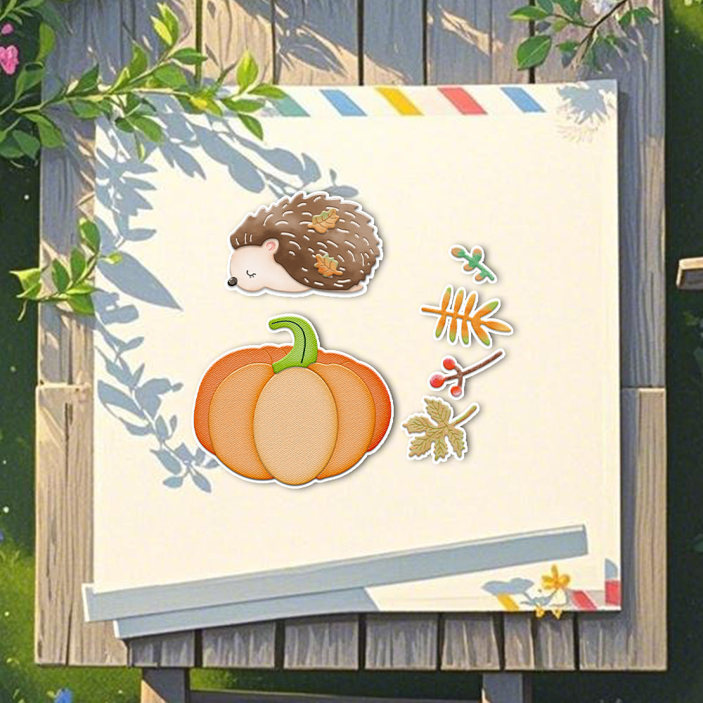 Hedgehog Pumpkin Metal Cutting Dies