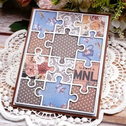Creative Jigsaw Puzzle Background Board Cutting Dies