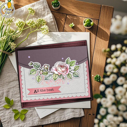 Beautiful Roses Dies & Stamps Set