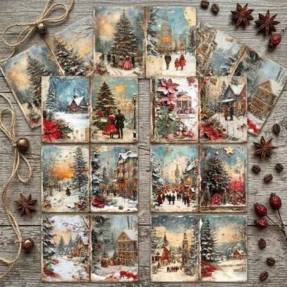 A5 Christmas Style Journal Scrapbook Paper