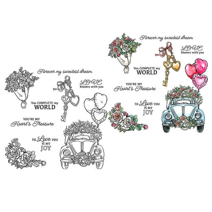 Valentine's Day Theme Dies & Stamps Set