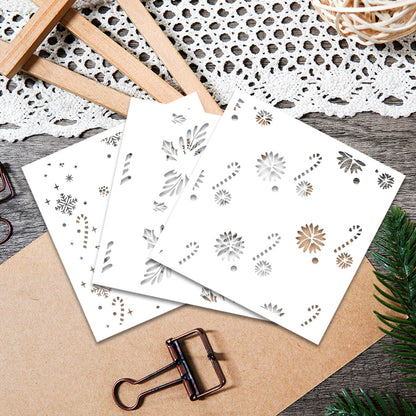 3 PCS Christmas Decorations DIY Painting Hollow Stencil