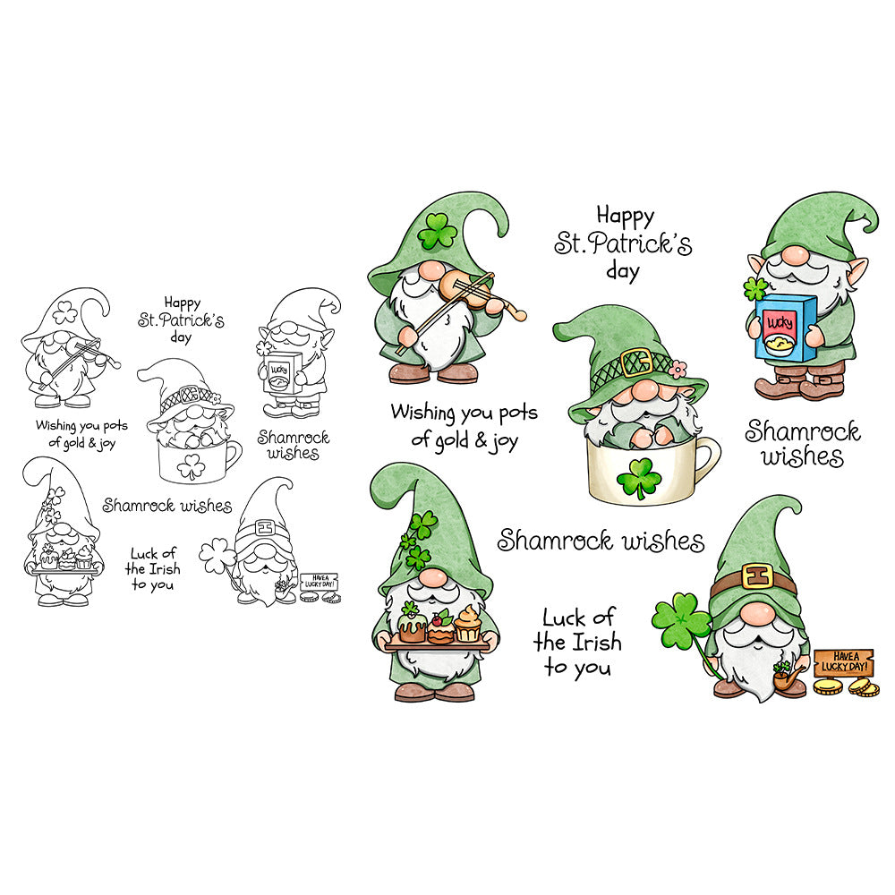 St. Patrick's Gnomes Clear Stamps
