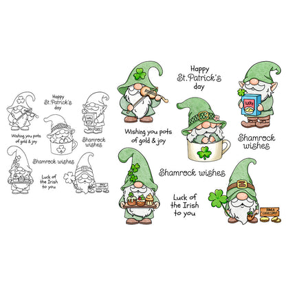 St. Patrick's Gnomes Clear Stamps
