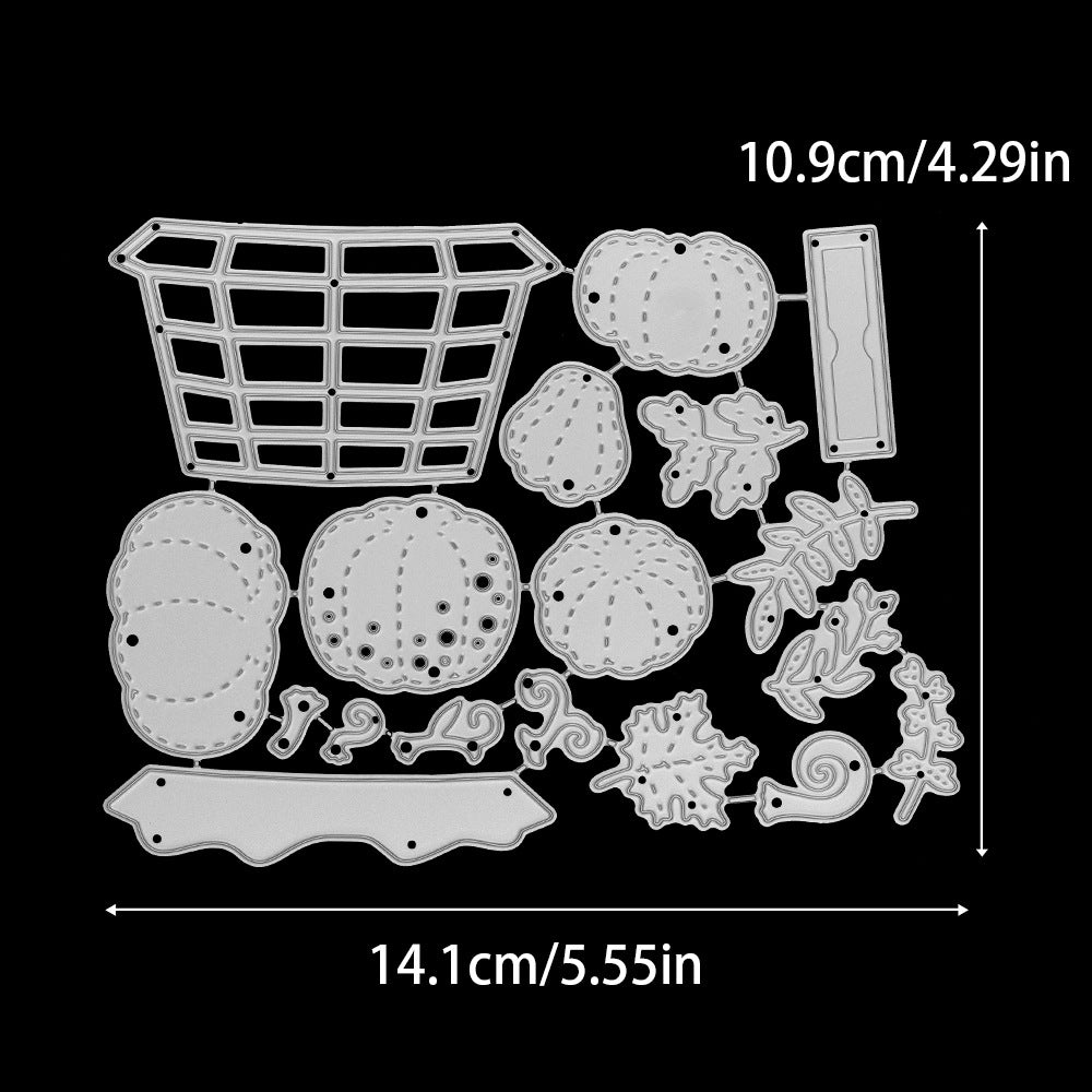 A Basket Of Pumpkins Metal Cutting Dies
