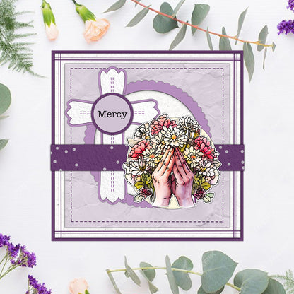 Cross Flowers Dies & Stamps Set