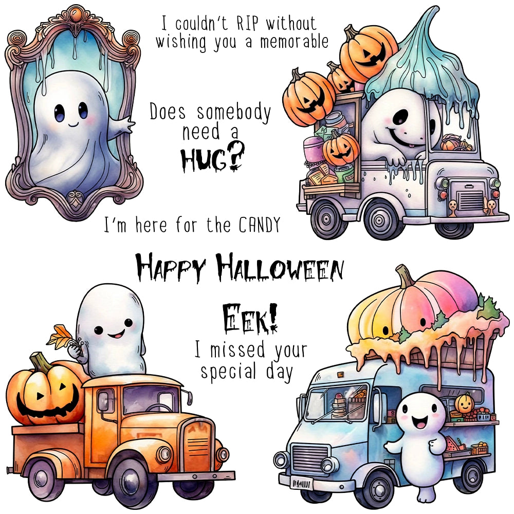 Halloween Spooky Pumpkin Dies & Stamps Set