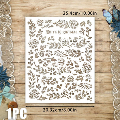 Pine Cone Pattern DIY Painting Hollow Stencil