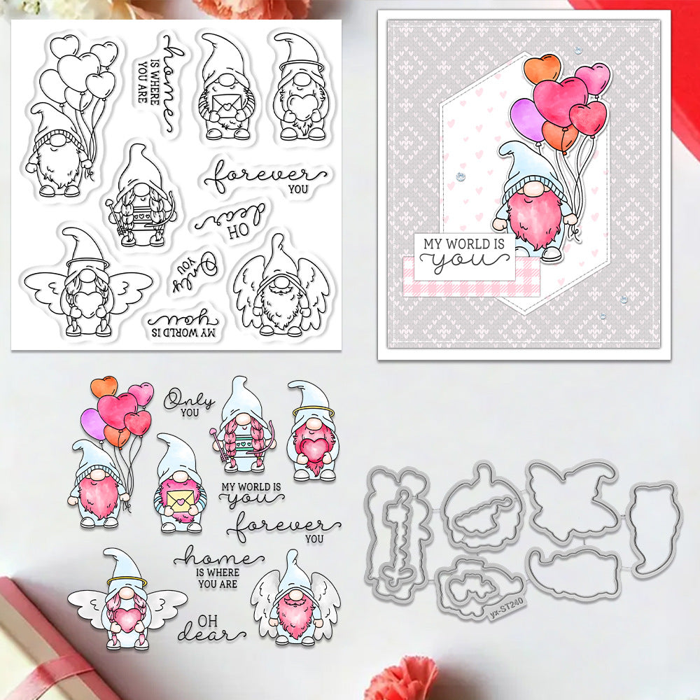 Valentine's Day Gnome Dies & Stamps Set