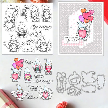 Valentine's Day Gnome Dies & Stamps Set