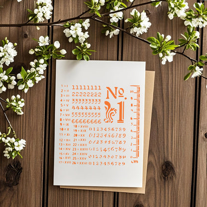 Numbers DIY Painting Hollow Stencil