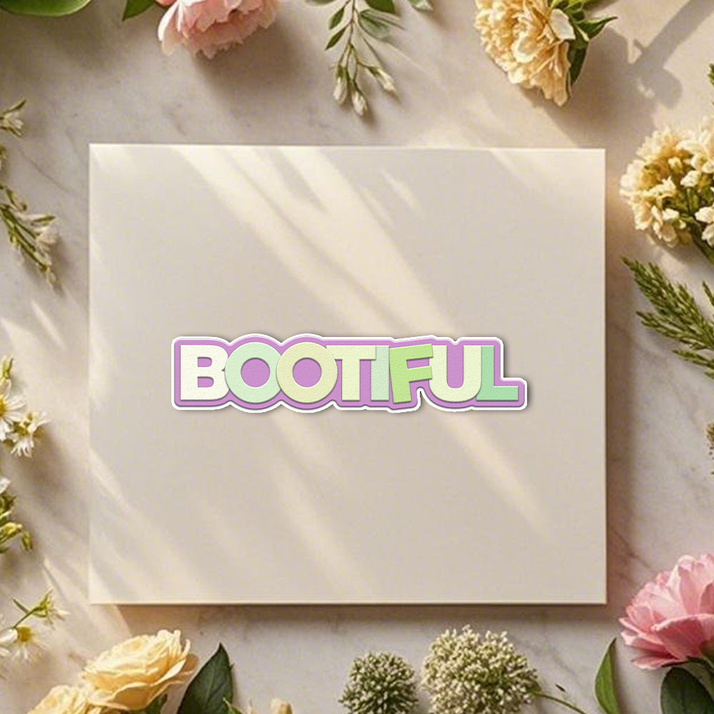 "Bootiful" Words Metal Cutting Dies