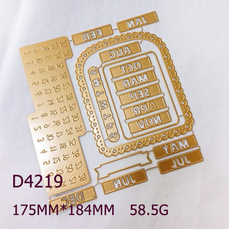 Calendar Metal Cutting Dies