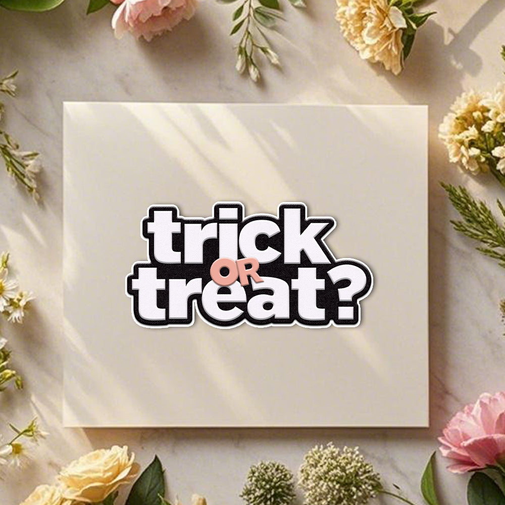 "Trick Or Treat" Words Metal Cutting Dies