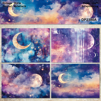A5 Starry Sky Journal Scrapbook Paper